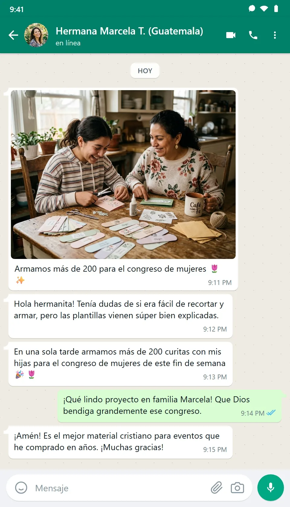 Testimonio WhatsApp Rocío Mendoza